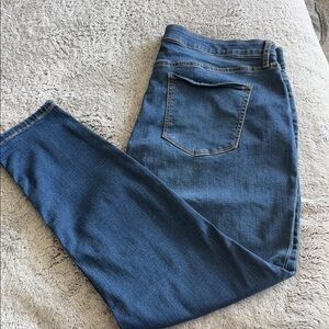 Plus Size Ava & Viv Skinny Denim Blue Jeans
